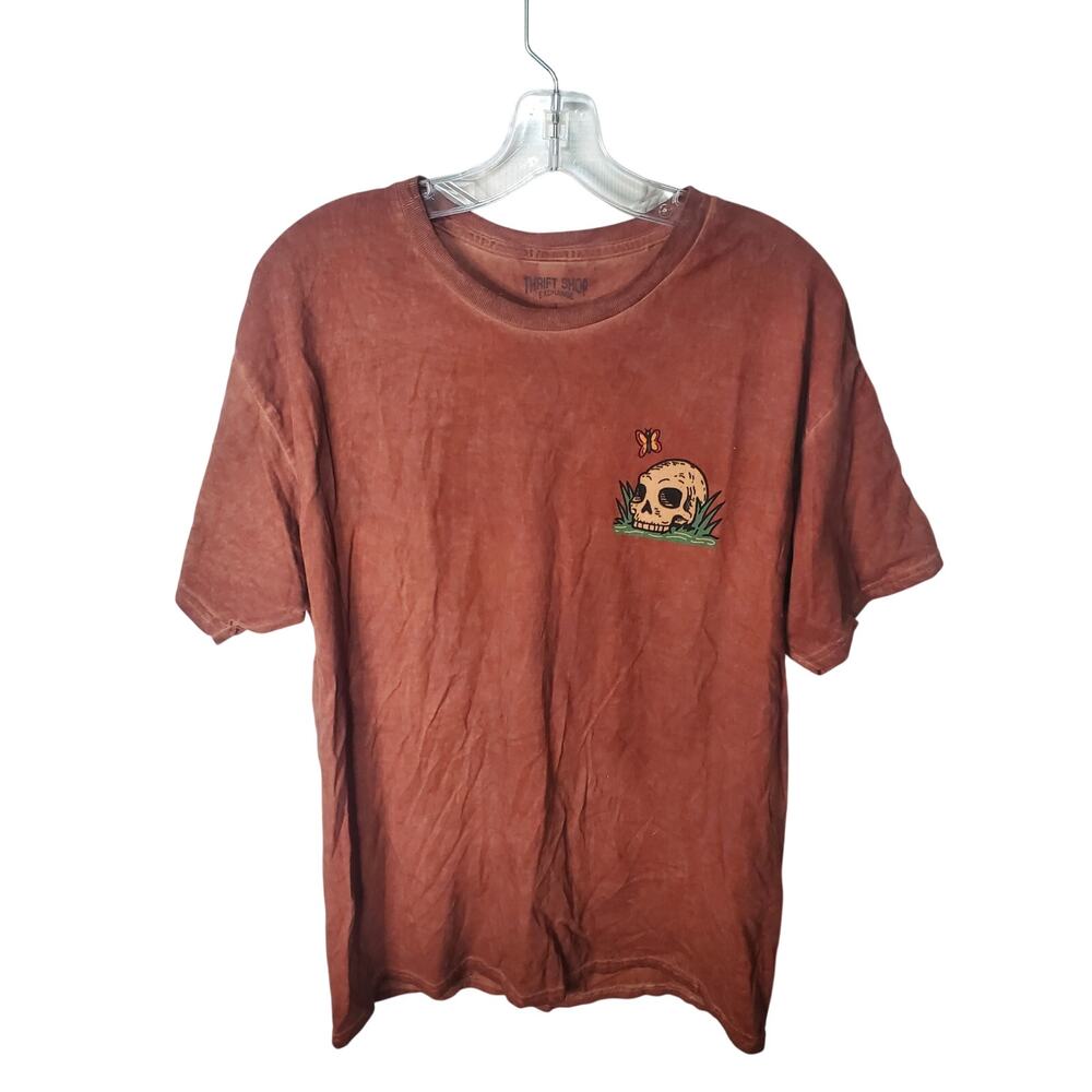 Thrift Shop Exchange, Give the World Good Energy Skeleton Tee, NWOT, Small